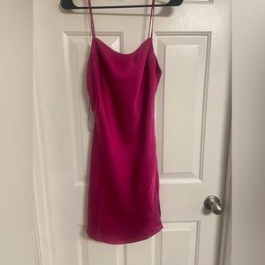 Cotton Candy LA Hot Pink Slip Mini Dress